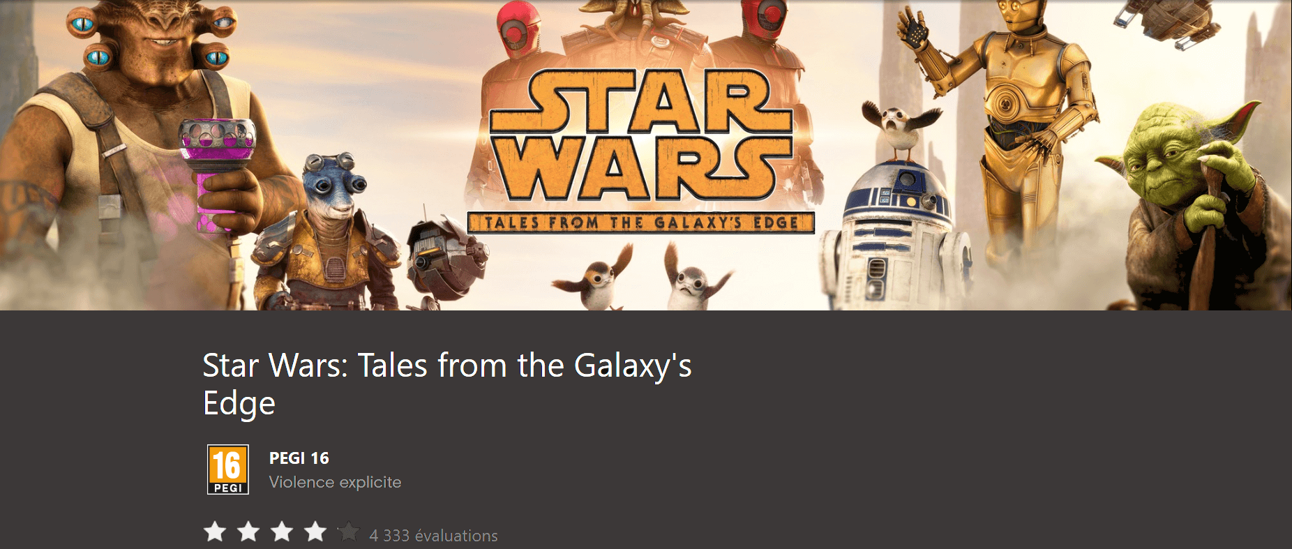 Jeu virtuel Star Wars: Tales from the Galaxy's Edge - animation d'anniversaire, divertissement en réalité virtuelle à Ile-Rousse, Calvi, Balagne, Corse