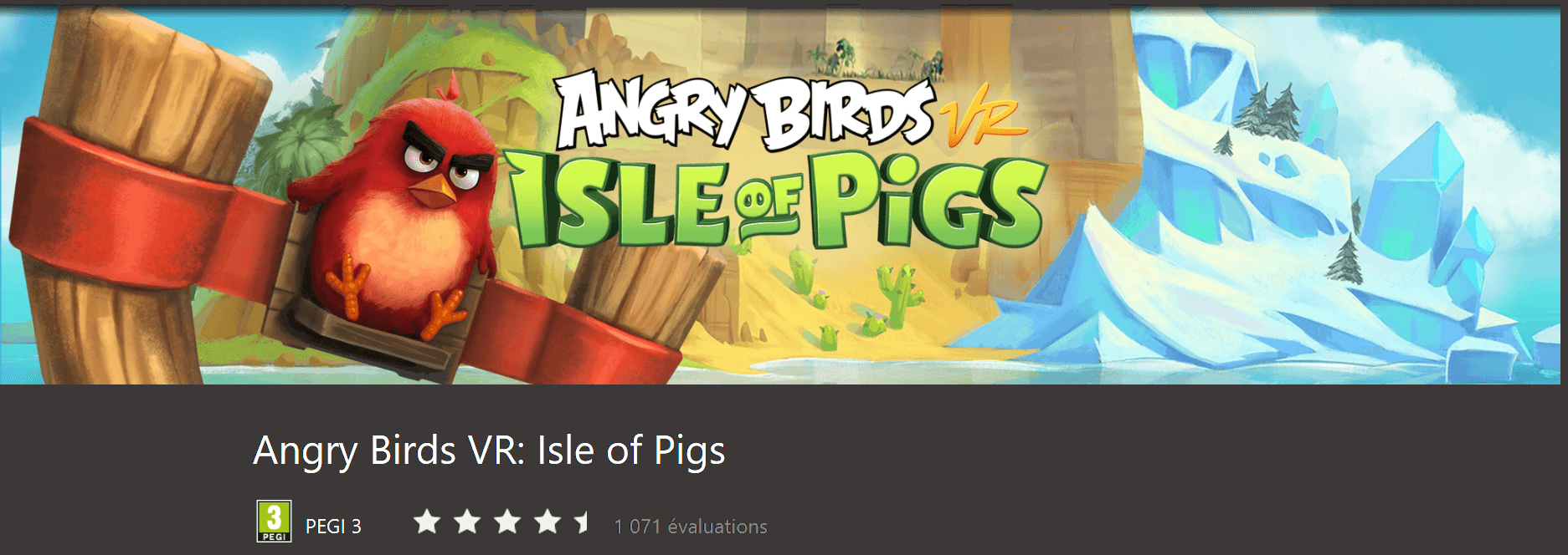 Jeu virtuel Angry Birds VR - animation d'anniversaire, divertissement en réalité virtuelle à Ile-Rousse, Calvi, Balagne, Corse