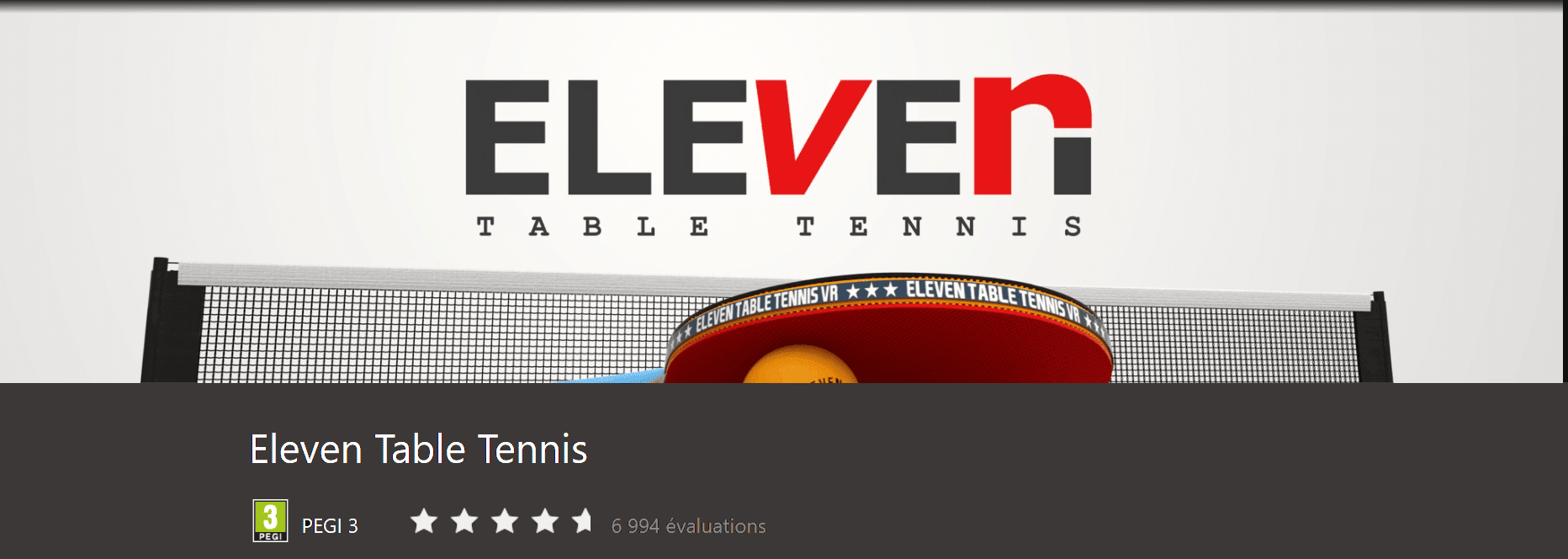 Jeu virtuel Eleven Table Tennis - animation d'anniversaire, divertissement en réalité virtuelle à Ile-Rousse, Calvi, Balagne, Corse