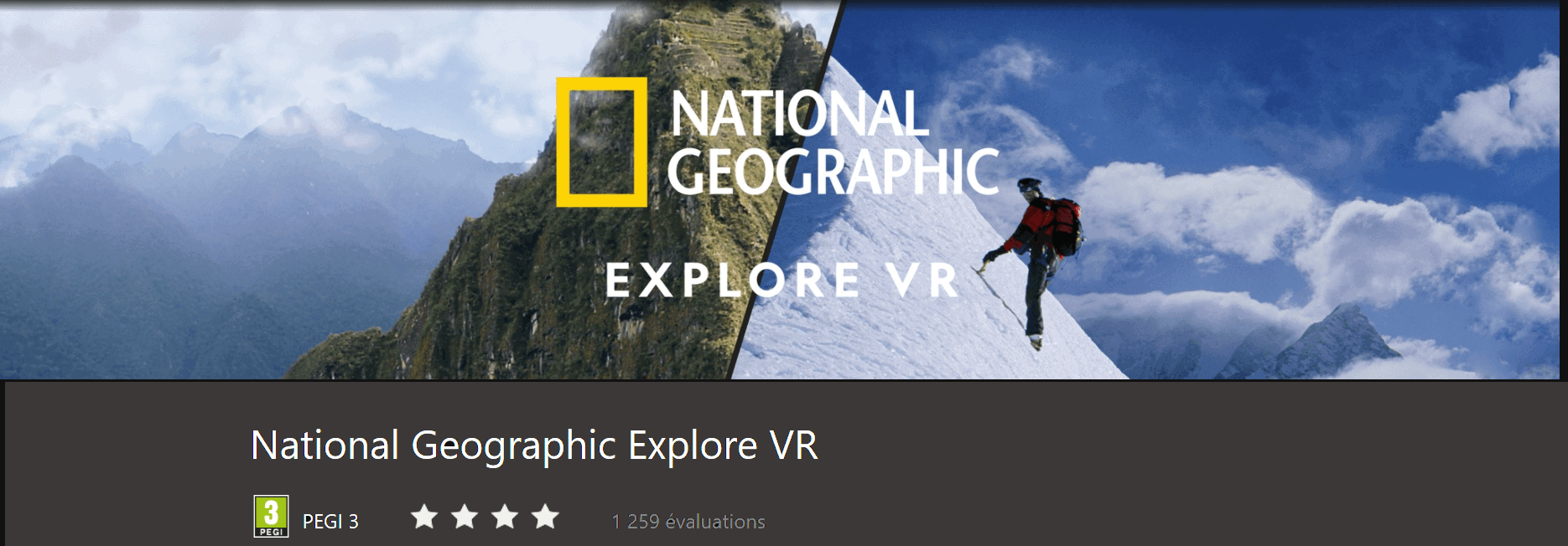 Jeu virtuel National Geographic Explore VR - animation d'anniversaire, divertissement en réalité virtuelle à Ile-Rousse, Calvi, Balagne, Corse